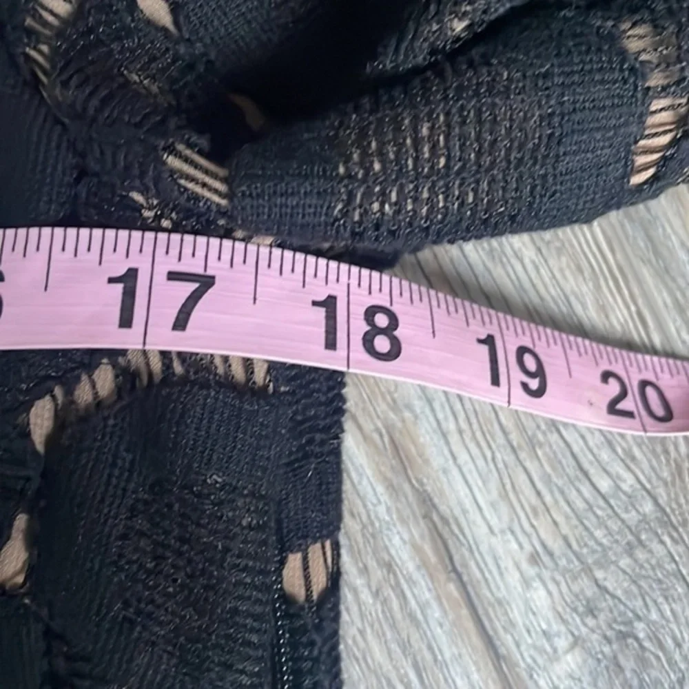 Tory Burch top size 2 Top Black lace unique top